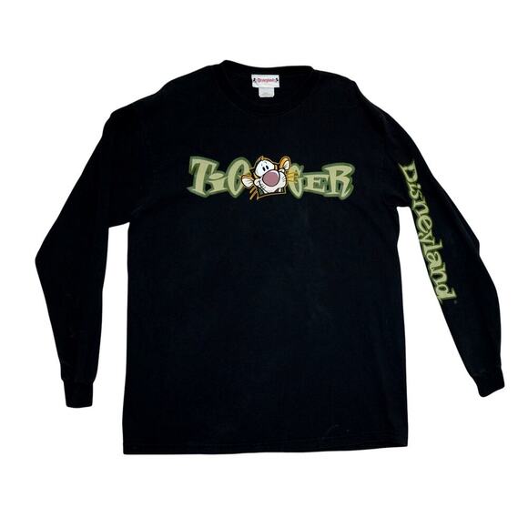 Vintage Disneyland Tigger Graffiti Long Sleeve Tee – Size L – Made in USA - Picture 1 of 4